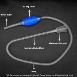 Sifon pentru acvariu sifon pentru rezervor de pește Aspirator Pietriș Filtru de apă de curățare Pompă cu sifon Dispozitiv de cur