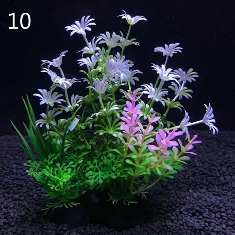 12 tipuri de plante artificiale pentru decorarea acvariului, buruieni de apă, ornament pentru plante acvatice, acvariu, iarbă, a