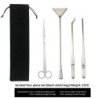 Set de foarfece pentru iarba de apă, instrument de curățare a rezervoarelor de pește, din oțel inoxidabil, foarfece drepte, pens