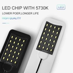 Lumină LED super subțire pentru acvariu Iluminat plantele de iluminat 5W/10W/15W Iluminat pentru plante acvatice Lampă cu clipsă