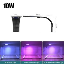 Lumină LED super subțire pentru acvariu Iluminat plantele de iluminat 5W/10W/15W Iluminat pentru plante acvatice Lampă cu clipsă