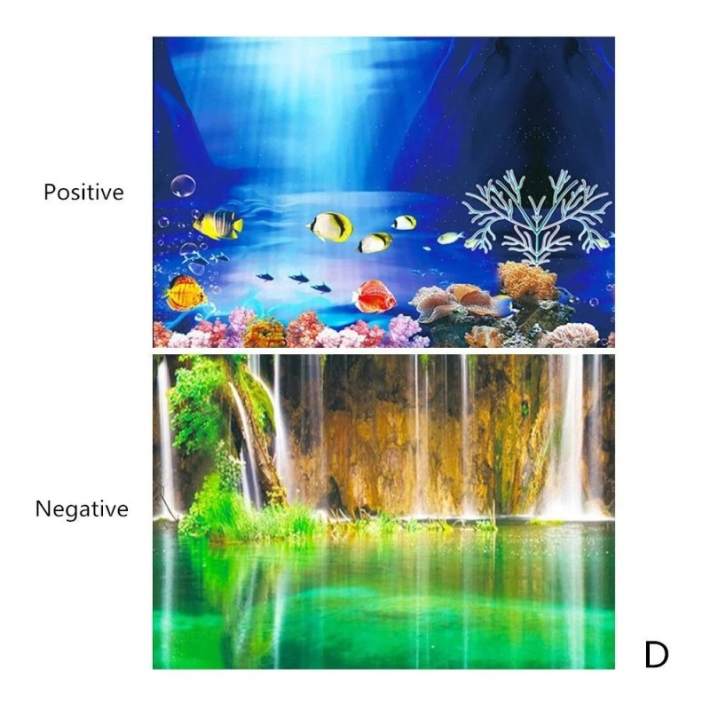 Fundal pentru acvariu Autocolant 3d Poster Rezervor de pești Acvariu Accesorii de fundal Decorare Ocean Plant Aquascape Painting