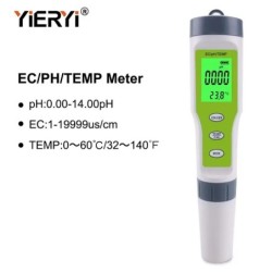 yieryi Nou TDS PH-metru PH/TDS/EC/Temperatura Tester digital pentru monitorizarea calitatii apei pentru piscine, apa potabila, a
