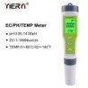 yieryi Nou TDS PH-metru PH/TDS/EC/Temperatura Tester digital pentru monitorizarea calitatii apei pentru piscine, apa potabila, a