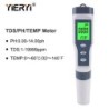 yieryi Nou TDS PH-metru PH/TDS/EC/Temperatura Tester digital pentru monitorizarea calitatii apei pentru piscine, apa potabila, a