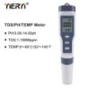 yieryi Nou TDS PH-metru PH/TDS/EC/Temperatura Tester digital pentru monitorizarea calitatii apei pentru piscine, apa potabila, a