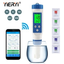 yieryi Nou TDS PH-metru PH/TDS/EC/Temperatura Tester digital pentru monitorizarea calitatii apei pentru piscine, apa potabila, a
