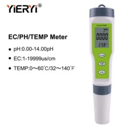 yieryi Nou TDS PH-metru PH/TDS/EC/Temperatura Tester digital pentru monitorizarea calitatii apei pentru piscine, apa potabila, a