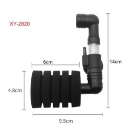 Filtru de acvariu pentru rezervor de pești de acvariu Pompă de aer Skimmer Filtru cu burete biochimic Filtru bio pentru acvariu 