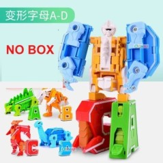 GUDI asambla roboți transformare blocuri de construcție figurine de acțiune model de mașină deformare numere litere alfabet mate