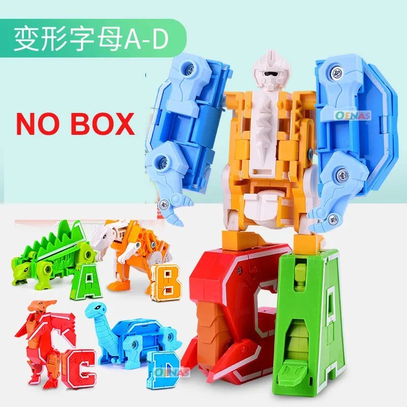 GUDI asambla roboți transformare blocuri de construcție figurine de acțiune model de mașină deformare numere litere alfabet mate