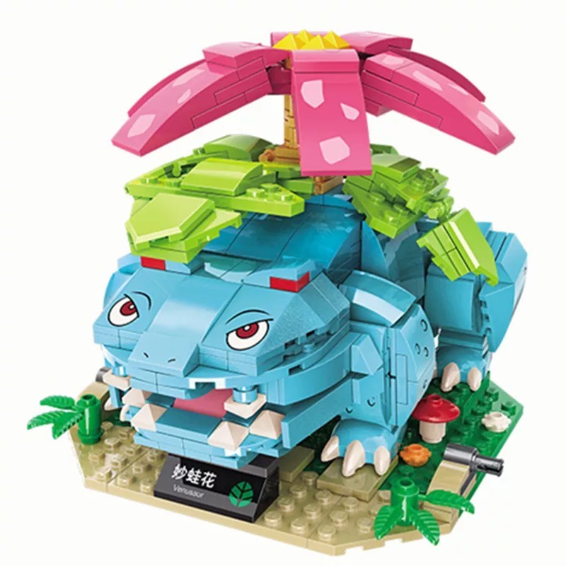 Cutie originală Anime desene animate Pokemon Pikachu Bulbasaur Blocuri de construcție Cărămizi Seturi de păpuși de film Model Ju