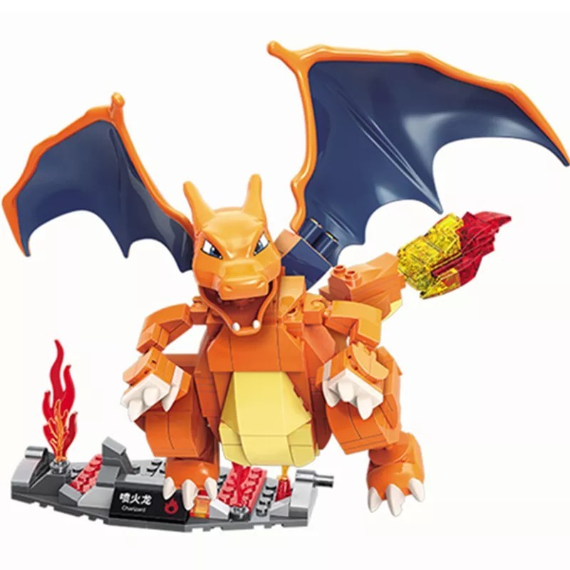 Cutie originală Anime desene animate Pokemon Pikachu Bulbasaur Blocuri de construcție Cărămizi Seturi de păpuși de film Model Ju