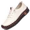 Adidași Pantofi de damă Mocasini cu șireturi din piele plată, primăvară 2024, ocazional, confortabil, pantof pentru mamă, pantof