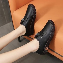 Adidași Pantofi de damă Mocasini cu șireturi din piele plată, primăvară 2024, ocazional, confortabil, pantof pentru mamă, pantof