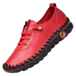 Adidași Pantofi de damă Mocasini cu șireturi din piele plată, primăvară 2024, ocazional, confortabil, pantof pentru mamă, pantof