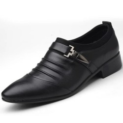 2023 Pantofi de rochie pentru bărbați, clasici, pantofi din piele neagră, pentru bărbați, cu vârf ascuțit, de afaceri, pantofi f