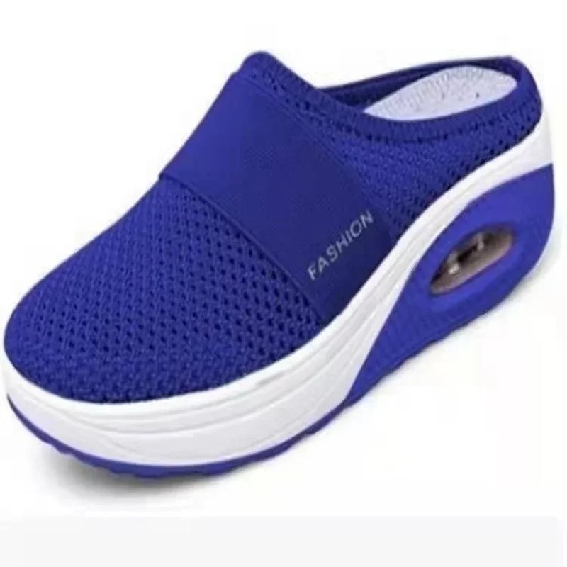 Sandale UZZDSS personalizate 2024, sandale cu pană de vară pentru femei, vintage anti-alunecare, pantofi retro cu platformă casu
