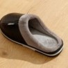 Papuci pentru bărbați Iarnă Mărime mare Interior Piele PU Impermeabil Mărimi mari Pantofi din bumbac pentru casă Blană Plată Bum