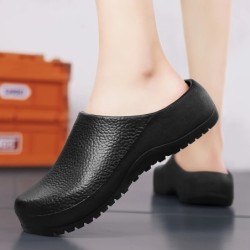 Papuci pentru bărbați, cupluri, saboți de grădină, femei, pantofi de bucătar rezistent la apă, papuci confortabili, sandale, pen