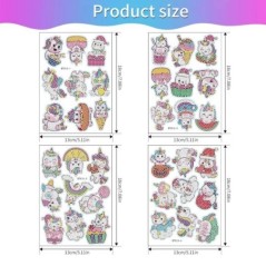 Seturi de autocolante 5D pentru pictură cu diamant pentru copii, arte și meșteșuguri, realizate manual pentru vârstele 6-12 cado