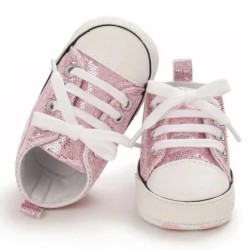 Meckior New Baby Flash Pantofi din pânză pentru bebeluși, băieți, fete, pantofi sport pentru sugari, primii plimbări, talpă moal