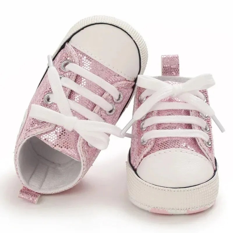 Meckior New Baby Flash Pantofi din pânză pentru bebeluși, băieți, fete, pantofi sport pentru sugari, primii plimbări, talpă moal