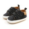 Meckior Pantofi pentru bebeluși, băieți, fete, clasici, unisex, piele PU, pentru copii mici, talpă din cauciuc, anti-alunecare, 