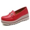 Pantofi casual pentru femei din piele vărsată, pantofi de designer cu platformă plată, pentru femei, pantofi cu pană, mocasini p