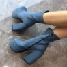 Moda sexy pentru petrecere cizme de iarnă pentru femei 2023 cu platformă cu tocuri înalte cizme lungi de motocicletă de lux pant