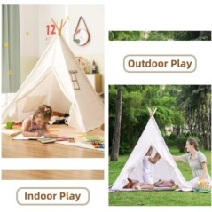Cort 1,35 m pentru casă de joacă pentru copii Wigwam pentru copii Corturi portabile Tipi pentru copii Tipi Tipi Infantil Cort pe
