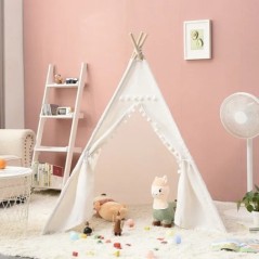 Cort 1,35 m pentru casă de joacă pentru copii Wigwam pentru copii Corturi portabile Tipi pentru copii Tipi Tipi Infantil Cort pe