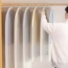 Agățat de praf pentru agățat haine, rochie de mireasă, costum, geantă de depozitare, transparentă, complet închisă, cu fermoar.