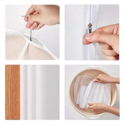 Agățat de praf pentru agățat haine, rochie de mireasă, costum, geantă de depozitare, transparentă, complet închisă, cu fermoar.