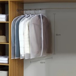 Agățat de praf pentru agățat haine, rochie de mireasă, costum, geantă de depozitare, transparentă, complet închisă, cu fermoar.
