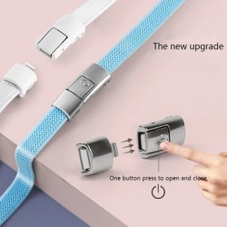 8MM 2023 Fără cravată șireturi pentru pantofi Apăsați blocare șireturi fără cravate șireturi elastice pantofi copii adulți șiret