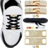 Diamond Cross Lock Elastic fără cravată șireturi pantofi cu etichetă plată pantofi pentru femei bărbați șiret de lux cu cataramă