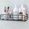 Raft pentru baie Rafturi de depozitare pe colț montate pe perete Suport pentru șampon Raft pentru cosmetice Coș de scurgere de f