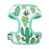 Mesh Nylon Dog Ham Vest Vestă Moale Căptușită Câini Pisici Veste Harnașuri Cactus Print Pentru Câini Mici Medii Pisici Bulldog F