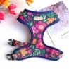 Mesh Nylon Dog Ham Vest Vestă Moale Căptușită Câini Pisici Veste Harnașuri Cactus Print Pentru Câini Mici Medii Pisici Bulldog F