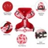 Mesh Nylon Dog Ham Vest Vestă Moale Căptușită Câini Pisici Veste Harnașuri Cactus Print Pentru Câini Mici Medii Pisici Bulldog F