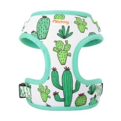 Mesh Nylon Dog Ham Vest Vestă Moale Căptușită Câini Pisici Veste Harnașuri Cactus Print Pentru Câini Mici Medii Pisici Bulldog F