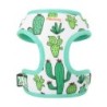 Mesh Nylon Dog Ham Vest Vestă Moale Căptușită Câini Pisici Veste Harnașuri Cactus Print Pentru Câini Mici Medii Pisici Bulldog F