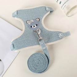 1/Set ham pentru cățeluș pentru câini de talie mică, câine, pisicuță, pisică, ham și lesă, lesă pentru câine, guler pentru câini