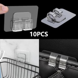 10 buc. cârlig pentru raft agățat cu plasture multifuncțională, accesorii pentru suport de sârmă de fixare pentru bucătărie, tra