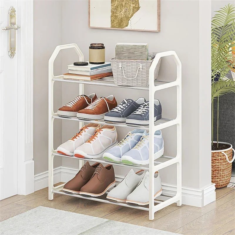 Raft pentru pantofi cu 4 niveluri Dulap practic pentru pantofi Acasa Dormitor Balcon Ansamblu Raft de depozitare Umeras Geanta p Raft pentru pantofi cu 4 niveluri Dulap practic pentru pantofi Acasa Dormitor Balcon Ansamblu Raft de depozitare Umeras Geanta p
