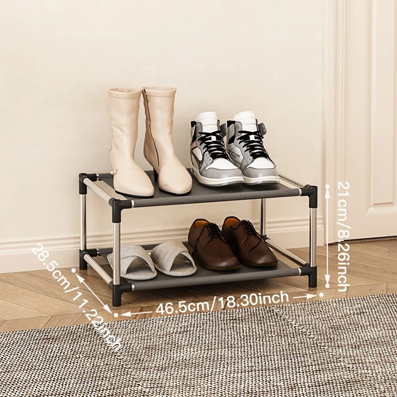 Raft elegant pentru pantofi, metal, raft simplu pentru pantofi, organizator pentru încălțăminte, suport pentru suport, raft pent