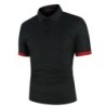 Polo bărbați Cămașă polo cu mânecă scurtă Polo de culoare contrastantă Îmbrăcăminte nouă Vară Streetwear Casual Fashion Topuri b