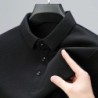 Cămașă polo cu mânecă scurtă pentru bărbați, ocazional, la modă, de culoare uni