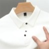 Cămașă polo cu mânecă scurtă pentru bărbați, ocazional, la modă, de culoare uni